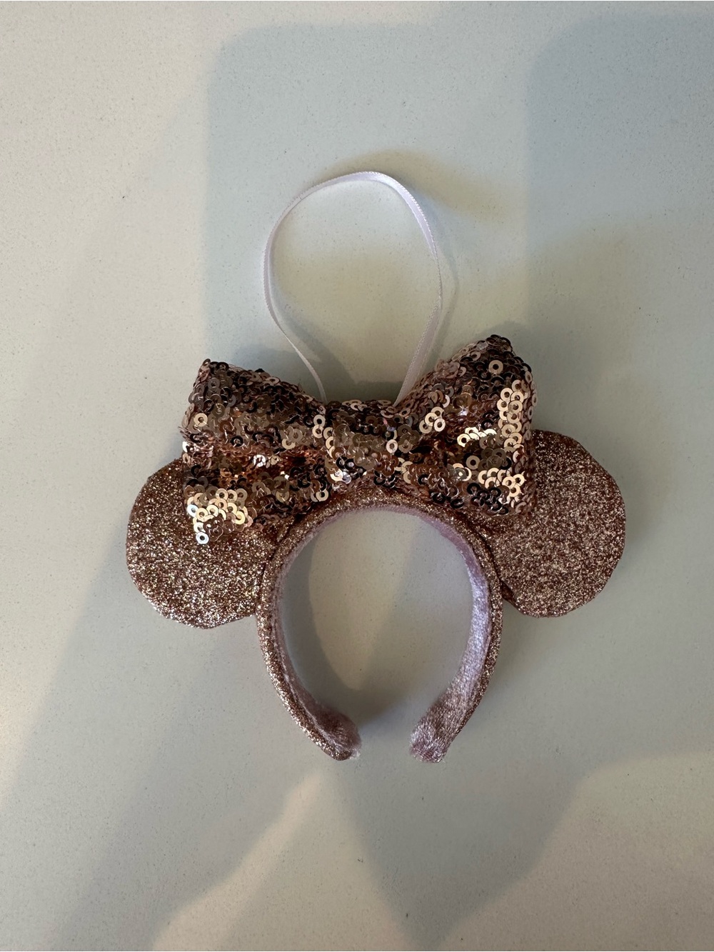 Disney Parks Minnie Mouse Sequined Ear Headband ornament